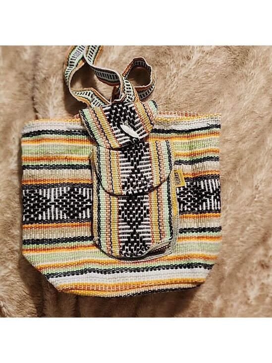 Handbags - BAJ Tribal Aztec Woven  Small Bucket Bag Backpack